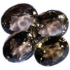 Smoky Quartz Faceted Stones Parcel - 4 pieces DV171 | Crystal Factory