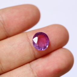 Uruguay Amethyst Oval Faceted Crystal Stone DV187 | Crystal Factory