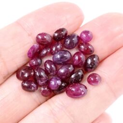 20cts Ruby Cabochon Mini Gemstones Parcel | Crystal Factory