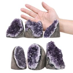 2.11kg Amethyst Polished Crystal Geode Specimen Set 6 Pieces S1487 5 Amethyst Polished Crystal Geode Specimen Set 6 Pieces S1487 | Crystal Factory