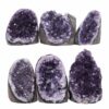Amethyst Polished Crystal Geode Specimen Set 6 Pieces S1487 | Crystal Factory