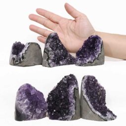 2.13kg Amethyst Polished Crystal Geode Specimen Set 6 Pieces S1489 5 Amethyst Polished Crystal Geode Specimen Set 6 Pieces S1489 | Crystal Factory