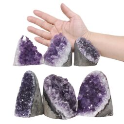 2.67kg Amethyst Polished Crystal Geode Specimen Set 6 Pieces S1493 5 Amethyst Polished Crystal Geode Specimen Set 6 Pieces S1493 | Crystal Factory