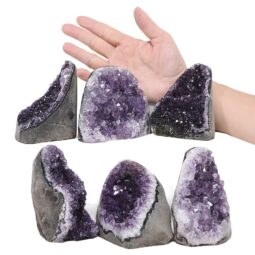 2.87kg Amethyst Polished Crystal Geode Specimen Set 6 Pieces S1495 5 Amethyst Polished Crystal Geode Specimen Set 6 Pieces S1495 | Crystal Factory