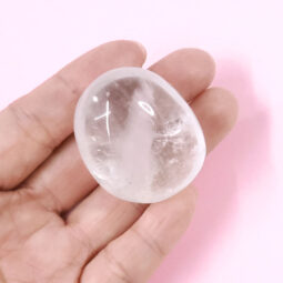 Clear Quartz Palm Stone - Mini | Crystal Factory