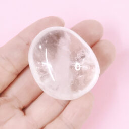 Clear Quartz Palm Stone - Small | Crystal Factory