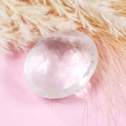 Clear Quartz Palm Stone - Small | Crystal Factory