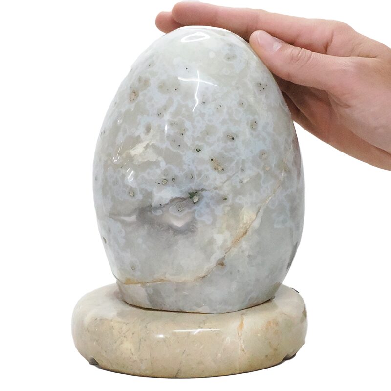 4.40kg Brazilian River Agate Lamp with LED Bulb DB690 5 Brazilian River Agate Lamp DB690 | Crystal Factory