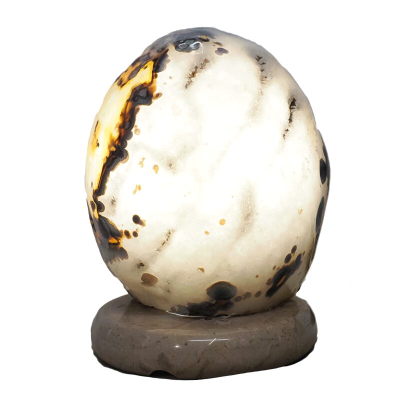 4.0kg Brazilian River Agate Lamp with LED Bulb DB691 4 Brazilian River Agate Lamp DB691 | Crystal Factory