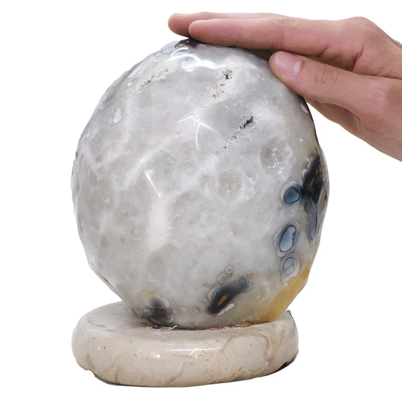 4.0kg Brazilian River Agate Lamp with LED Bulb DB691 5 Brazilian River Agate Lamp DB691 | Crystal Factory