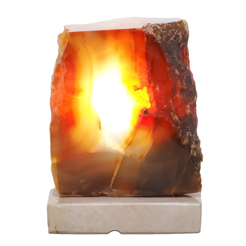 4.10kg Brazilian River Agate Lamp with LED Bulb DB692 4 Brazilian River Agate Lamp DB692 | Crystal Factory