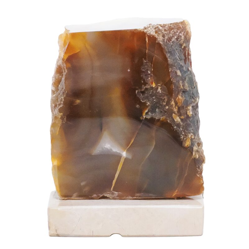 4.10kg Brazilian River Agate Lamp with LED Bulb DB692 3 Brazilian River Agate Lamp DB692 | Crystal Factory