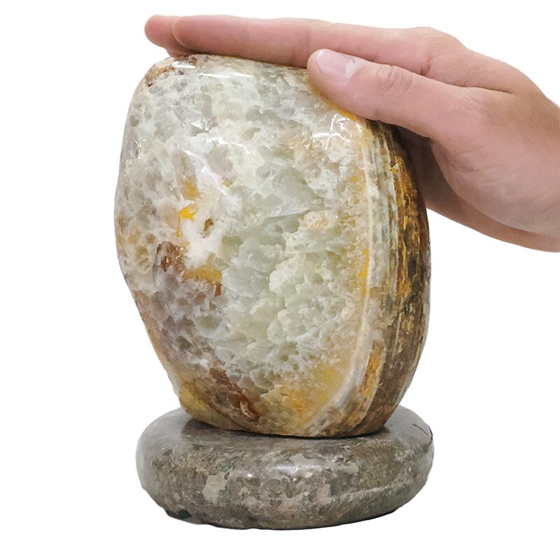 2.70kg Brazilian River Agate Lamp with LED Bulb DB695 5 Brazilian River Agate Lamp DB695 | Crystal Factory