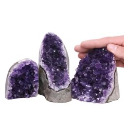 1.5kg Amethyst Crystal Geode Specimen Set 3 Pieces DN2009 5 Amethyst Crystal Geode Specimen Set 3 Pieces DN2009 | Crystal Factory
