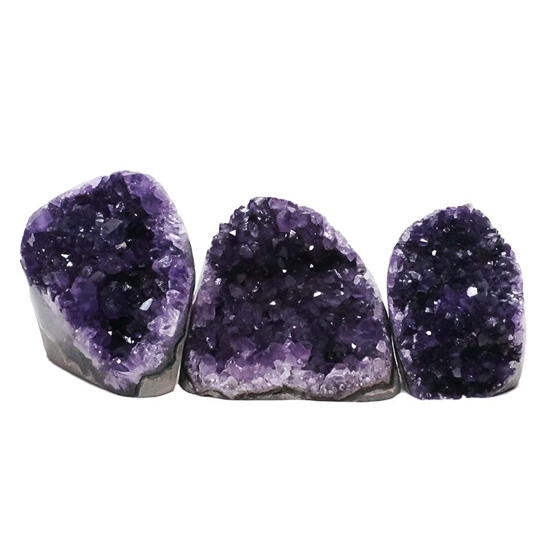 1.6kg Amethyst Crystal Geode Specimen Set 3 Pieces DN2010 3 Amethyst Crystal Geode Specimen Set 3 Pieces DN2010 | Crystal Factory