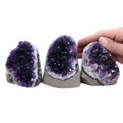 1.5kg Amethyst Crystal Geode Specimen Set 3 Pieces DN2011 5 Amethyst Crystal Geode Specimen Set 3 Pieces DN2011 | Crystal Factory