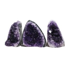 Amethyst Crystal Geode Specimen Set 3 Pieces DN2013 | Crystal Factory