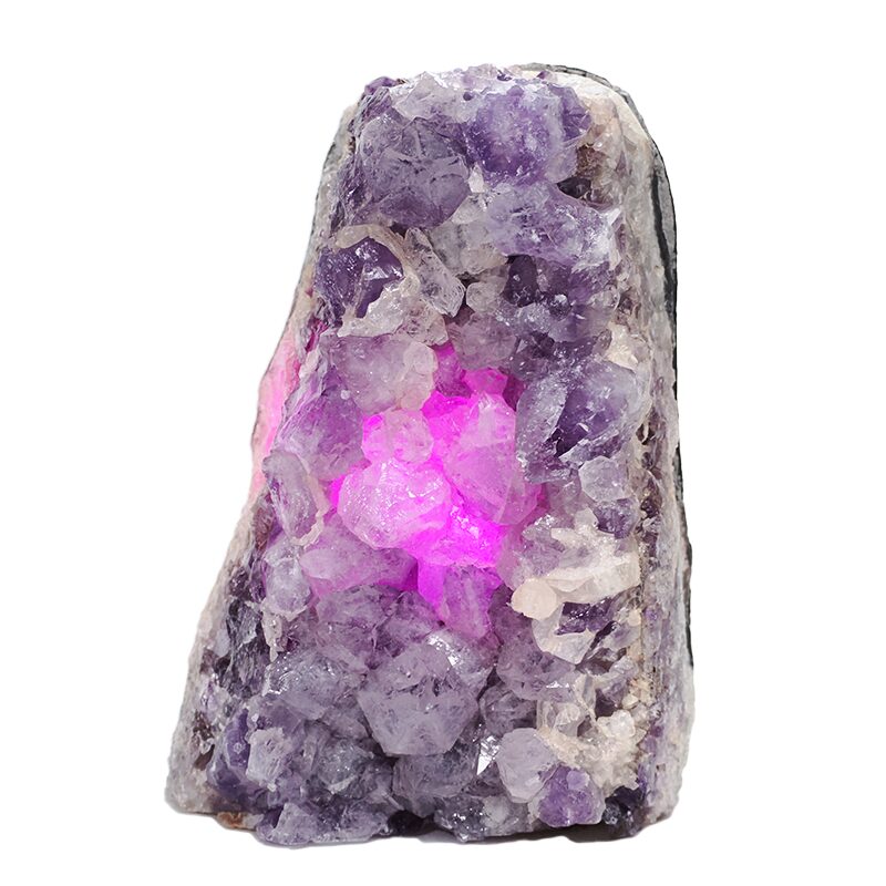 3.5kg Natural Amethyst Crystal Lamp with Purple LED DS2832 4 Natural Amethyst Crystal Lamp DS2832 | Crystal Factory