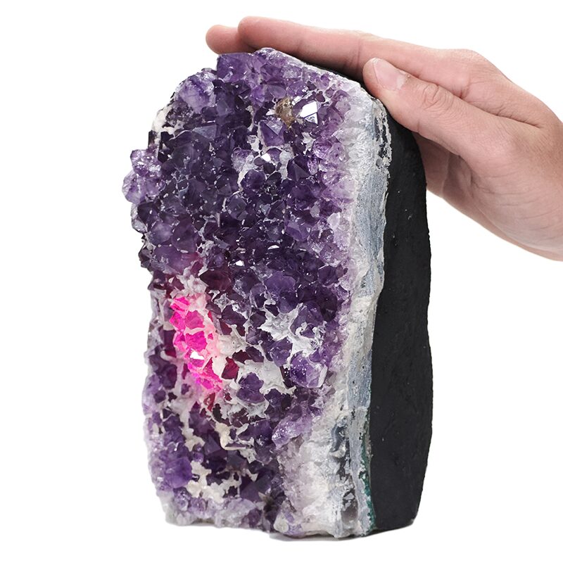 3.8kg Natural Amethyst Crystal Lamp with Purple LED DS2834 5 Natural Amethyst Crystal Lamp DS2834 | Crystal Factory