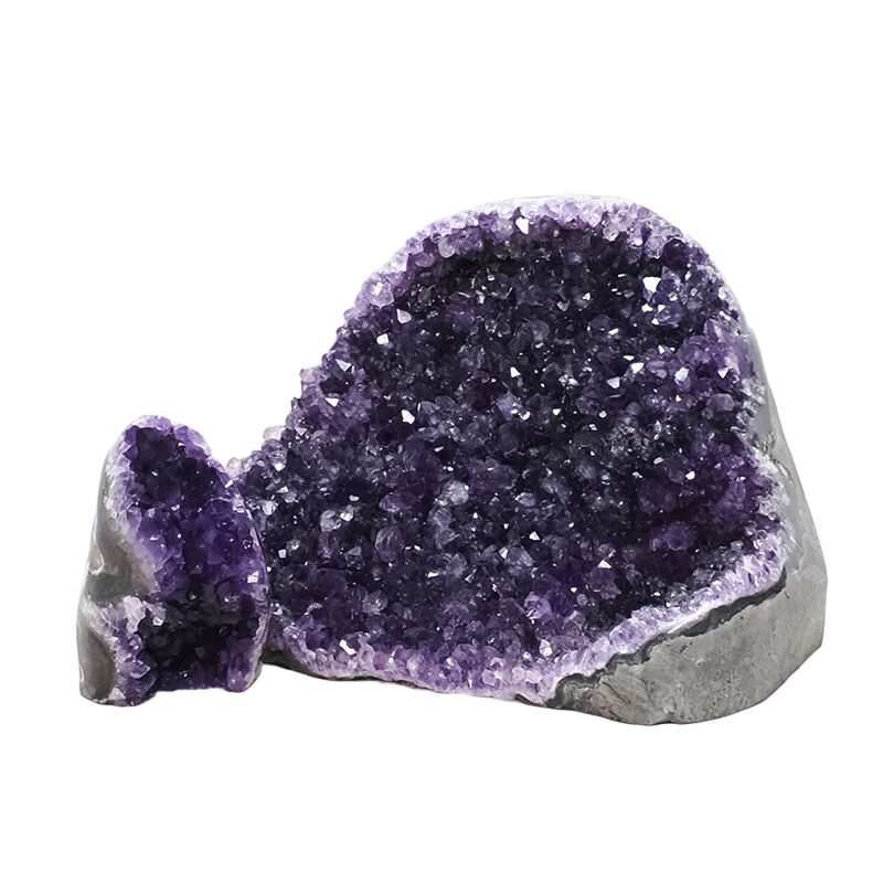 2.3kg Amethyst Crystal Geode Specimen Set 2 Pieces DV290 3 Amethyst Crystal Geode Specimen Set 2 Pieces DV290 | Crystal Factory