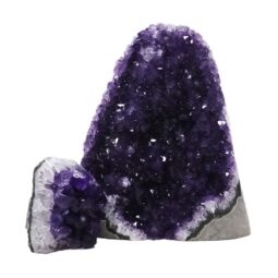 Amethyst Crystal Geode Specimen Set 2 Pieces DV291 | Crystal Factory