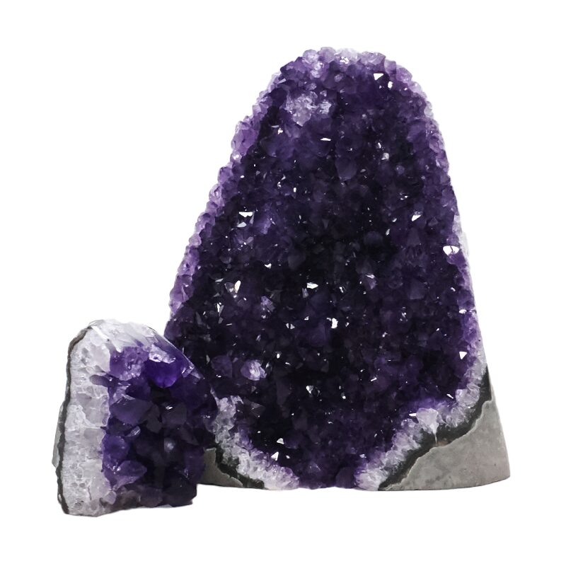 1.3kg Amethyst Crystal Geode Specimen Set 2 Pieces DV291 3 Amethyst Crystal Geode Specimen Set 2 Pieces DV291 | Crystal Factory