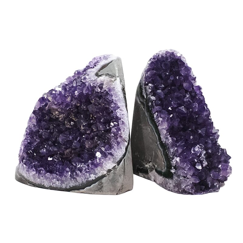 1.5kg Amethyst Crystal Geode Specimen Set 2 Pieces DV294 3 Amethyst Crystal Geode Specimen Set 2 Pieces DV294 | Crystal Factory