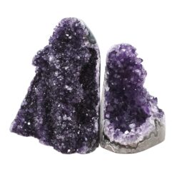 Amethyst Crystal Geode Specimen Set 2 Pieces DV260 | Crystal Factory