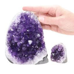 Amethyst Crystal Geode Specimen Set 2 Pieces DV262 | Crystal Factory