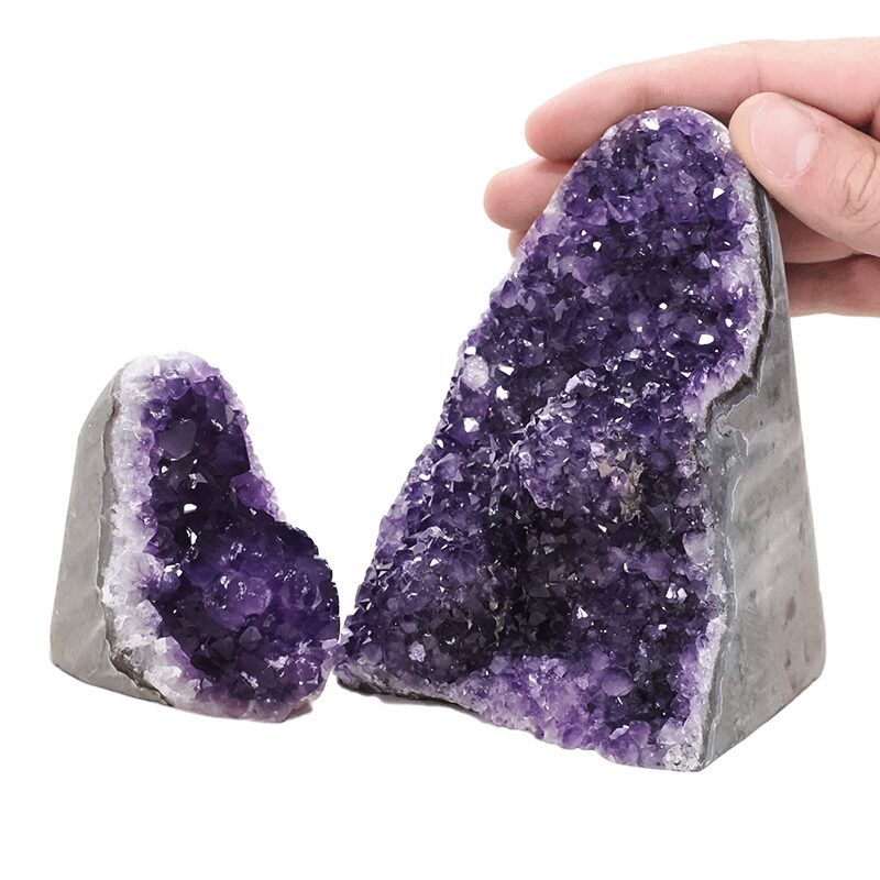 1.5kg Amethyst Crystal Geode Specimen Set 2 Pieces DV264 4 Amethyst Crystal Geode Specimen Set 2 Pieces DV264 | Crystal Factory