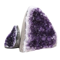 Amethyst Crystal Geode Specimen Set 2 Pieces DV266 | Crystal Factory