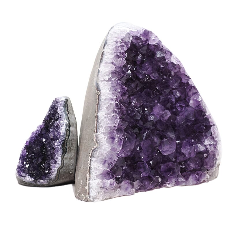 2.3kg Amethyst Crystal Geode Specimen Set 2 Pieces DV266 3 Amethyst Crystal Geode Specimen Set 2 Pieces DV266 | Crystal Factory