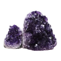 Amethyst Crystal Geode Specimen Set 2 Pieces DV268 | Crystal Factory