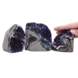 1.5kg Amethyst Crystal Geode Specimen Set 3 Pieces DV272 5 Amethyst Crystal Geode Specimen Set 3 Pieces DV272 | Crystal Factory