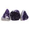 1.4kg Amethyst Crystal Geode Specimen Set 3 Pieces DV274 2 Amethyst Crystal Geode Specimen Set 3 Pieces DV274 | Crystal Factory