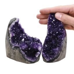 1.4kg Amethyst Crystal Geode Specimen Set 2 Pieces DV277 5 Amethyst Crystal Geode Specimen Set 2 Pieces DV277 | Crystal Factory