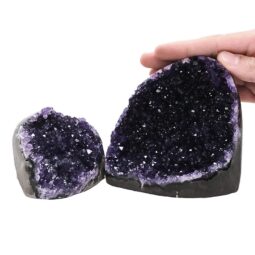 Amethyst Crystal Geode Specimen Set 2 Pieces DV278 | Crystal Factory