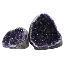 Amethyst Crystal Geode Specimen Set 2 Pieces DV278 | Crystal Factory