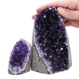Amethyst Crystal Geode Specimen Set 2 Pieces DV279 | Crystal Factory