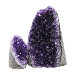 Amethyst Crystal Geode Specimen Set 2 Pieces DV279 | Crystal Factory