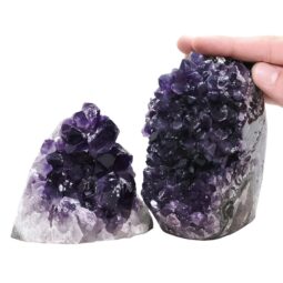 Amethyst Crystal Geode Specimen Set 2 Pieces DV284 | Crystal Factory