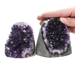 1.3kg Amethyst Crystal Geode Specimen Set 2 Pieces DV285 5 Amethyst Crystal Geode Specimen Set 2 Pieces DV285 | Crystal Factory