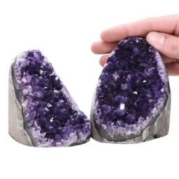1.3kg Amethyst Crystal Geode Specimen Set 2 Pieces DV298 5 Amethyst Crystal Geode Specimen Set 2 Pieces DV298 | Crystal Factory