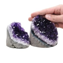 1.3kg Amethyst Crystal Geode Specimen Set 2 Pieces DV299 5 Amethyst Crystal Geode Specimen Set 2 Pieces DV299 | Crystal Factory