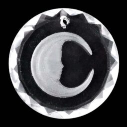 High Class Crystal Engraved - Moon Face | Crystal Factory