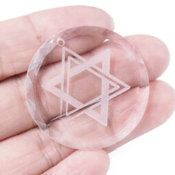 High Class Crystal Engraved - Star of David - Large | Crystal Factory