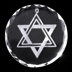 High Class Crystal Engraved - Star of David - Large | Crystal Factory