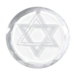 High Class Crystal Engraved - Star of David - Large | Crystal Factory