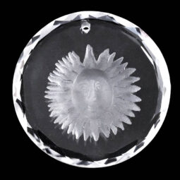 High Class Crystal Engraved - Sun Face | Crystal Factory