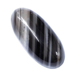 Natural Banded Agate Cabochon Oval Stone | Crystal Factory